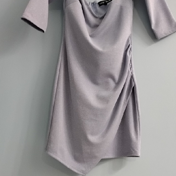 🌹Midnight Doll Periwinkle Sparkling Mini Dress Size 1 - Picture 3 of 5
